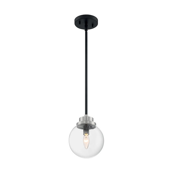 Nuvo Fixture, Pendant, 1-Lght, Incandescent, 60W, 120V, B10, Candelabra Bse, Height: 10.25 60/7131 - main